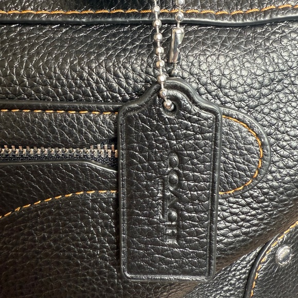 Coach Millie Black Leather Satchel - Picture 7 of 12